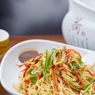 Фотография рецепта Салат из тонкого тофу с огурцом и китайской капустой автор Виктория Соловейкина