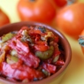 Фотография рецепта Салат из жареных на гриле перцев маслин и вяленых томатов автор Masha Potashova