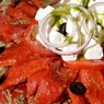 Фотография рецепта Салат из жареных перцев помидоров и феты автор maximsemin