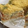 Фотография рецепта Классический салат Мимоза с морковью автор Еда