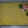 Фотография рецепта Салат Мимоза с тунцом рисом и картофелем автор Регишка Абузярова