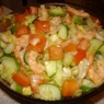 Фотография рецепта Салат овощной с креветками автор Мария Терновская