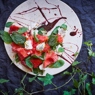 Фотография рецепта Салат с арбузом и сыром Рикотта автор Виктор  Апасьев
