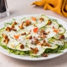 Фотография рецепта Салат с хрустящими цукини лисичками и сыром пекорино автор Кулинар 4798755