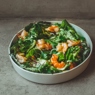 Фотография рецепта Салат с креветками кукурузой и салатом чука автор Еда