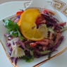 Фотография рецепта Салат с макаронами копченой колбасой и огурцами автор Азиза Сабирова
