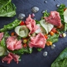 Фотография рецепта Салат с пастрами и овощным рататуем автор Артем Миненков