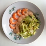 Фотография рецепта Салат с пекинской капустой и креветками автор Юлия Коноплева