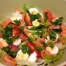 Фотография рецепта Салат с перепелиными яйцами семгой и томатами черри автор Lyubov Zaytseva