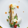 Фотография рецепта Салат со скумбрией и осенними овощами автор Полина Мураева
