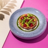Фотография рецепта Салат табуле из амаранта с лососем и соусом дзаздики автор Еда