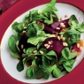 Фотография рецепта Сашими из свеклы с салатом корн и медовогорчичной заправкой автор Еда