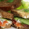 Фотография рецепта Сэндвичи с семгой и творожным сыром автор Еда