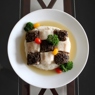 Фотография рецепта Шахматная доска из рыбы с кремом басмати и грибным фюме автор Ираида Корягина
