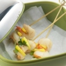 Фотография рецепта Шашлычки из креветок и ананасов с кинзой автор Еда