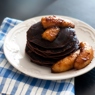 Фотография рецепта Шоколадные блинчики с карамелизированными бананами автор Евгения Кукоба