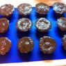 Фотография рецепта Шоколадные кексы с узорами автор Alena Gorshkova