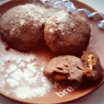 Фотография рецепта Шоколадные подушечки с начинкой из арахисовой пасты автор Женечка
