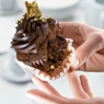Фотография рецепта Шоколадный капкейк с кремом ганаш автор Еда