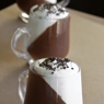 Фотография рецепта Шоколадный мусс со взбитыми сливками и кофе автор Katrina