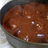 Фотография рецепта Шоколадный пирог с кокосовотворожными шариками автор Abra Cadabra