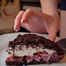 Фотография рецепта Шоколадный торт с фруктами и сливками автор Кристина Карабина