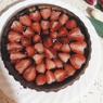 Фотография рецепта Шоколадный торт с клубникой автор Юлия Женева