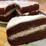 Фотография рецепта Шоколадногречневый торт с зефиром автор Анастасия Старикова