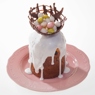 Фотография рецепта Шоколадное гнездо для украшения кулича автор Еда