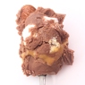 Фотография рецепта Шоколадное мороженое с маршмэллоу миндалем и карамельной прослойкой автор Саша Данилова