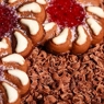 Фотография рецепта Шоколадное печенье с миндалем и абрикосовым джемом автор maximsemin