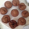 Фотография рецепта Шоколадные кексы с жидкой сахарной начинкой автор Лена Козлова