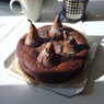 Фотография рецепта Шоколадный пирогфондан с грушами и жидким центром автор Frau Paradox