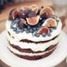 Фотография рецепта Шоколадный торт с голубикой и инжиром автор Фдор Барбанаков