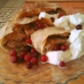 Фотография рецепта Штрудель с яблоками корицей и пломбиром автор Полина Петрова