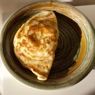 Фотография рецепта Сырная лепешка с базиликом автор Анна Федотова