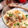 Фотография рецепта Сырный суп пофранцузски с курицей автор Даниил Лысак