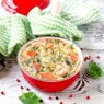 Фотография рецепта Сырный суп с форелью и грибами автор Валерия Челядникова