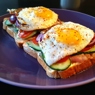 Фотография рецепта Сэндвич с беконом яйцом и красным луком автор Я Г