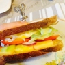 Фотография рецепта Сэндвич с яичницей беконом и сыром автор Alla Ishchuk