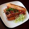Фотография рецепта Сэндвич с макрелевым тунцом и овощами обжаренными на гриле автор EatAndBe Ru