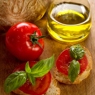 Фотография рецепта Сэндвичи с помидорами и базиликом автор Masha Potashova
