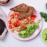 Фотография рецепта Скрэмбл из тофу с авокадо и томатами автор Еда