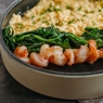 Фотография рецепта Скрэмбл со шпинатом и креветками автор Еда
