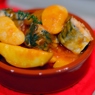 Фотография рецепта Скумбрия тушеная в томатном соусе с картофелем и белой фасолью автор EatAndBe Ru