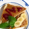 Фотография рецепта Сладкие сэндвичи с арахисом клубникой и бананом автор Masha Potashova