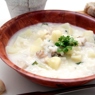 Фотография рецепта Сливочный суп из рыбы с грибами и кольраби автор Masha Potashova