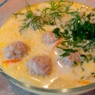 Фотография рецепта Сливочный суп с фрикадельками автор Виктория Войтенко
