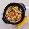 Фотография рецепта Сливочные мидии в соусе дорблю со шпинатом автор Лоскутова Марианна