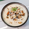 Фотография рецепта Сливочный суп с мидиями автор Лоскутова Марианна